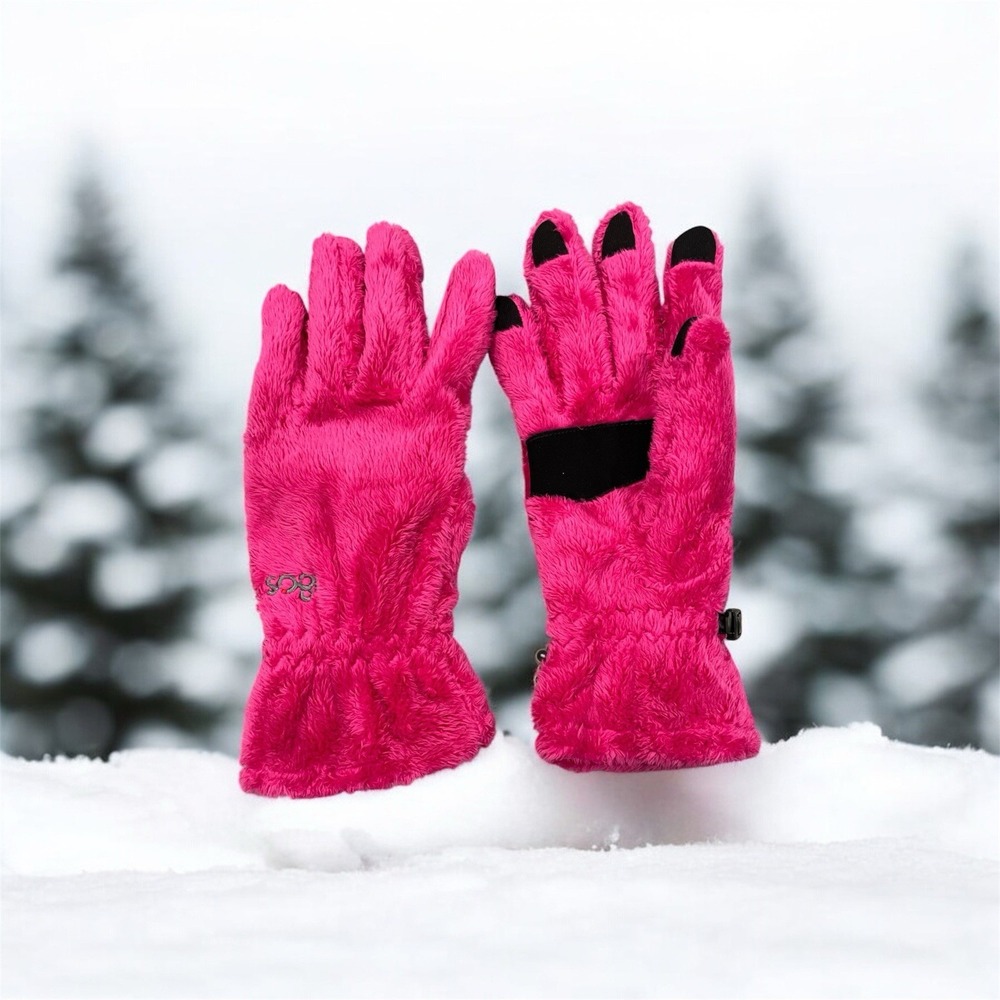 180s Women's Lush Fleece ALLTouch Tech Winter Gloves Plush Pink  Medium